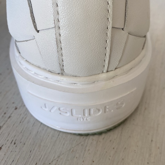 J/Slides Lightweight Dede White Platform Weave Sneakers. Size 6.5 - Picture 4 of 11